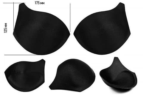 Чашечки push-up черные 90 (95A-90B-85C-80D-75E-70F)