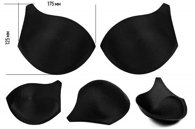 Чашечки push-up черные 90 (95A-90B-85C-80D-75E-70F)