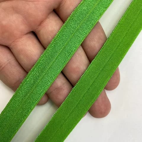 Бейка глянцевая зеленая 15 мм