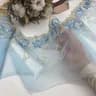 Вышивка на сетке небесная 23 см 2