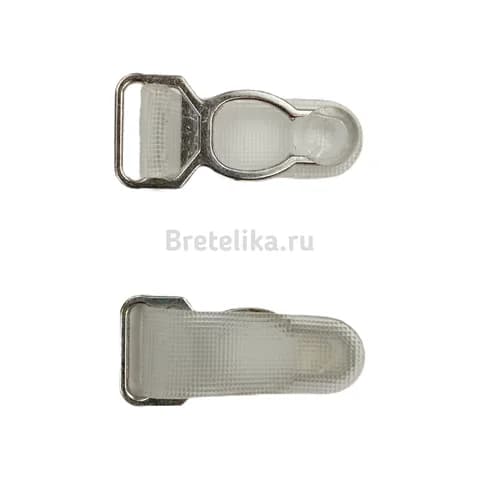 Держатели чулок (пажи) металл. серебро 32 мм