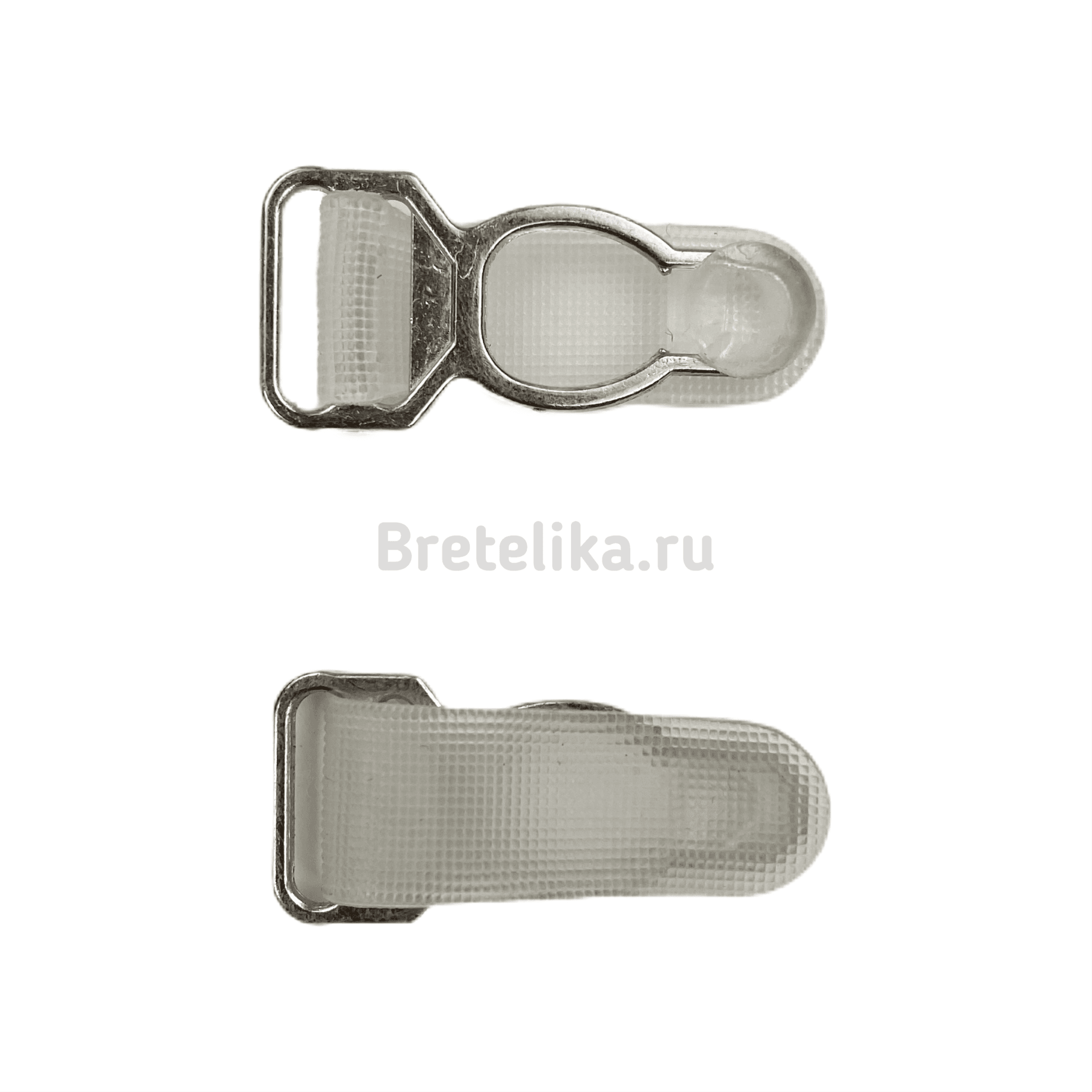 Держатели чулок (пажи) металл. серебро 32 мм