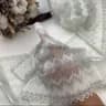 Кружево эластичное серо-голубое 21 см 1