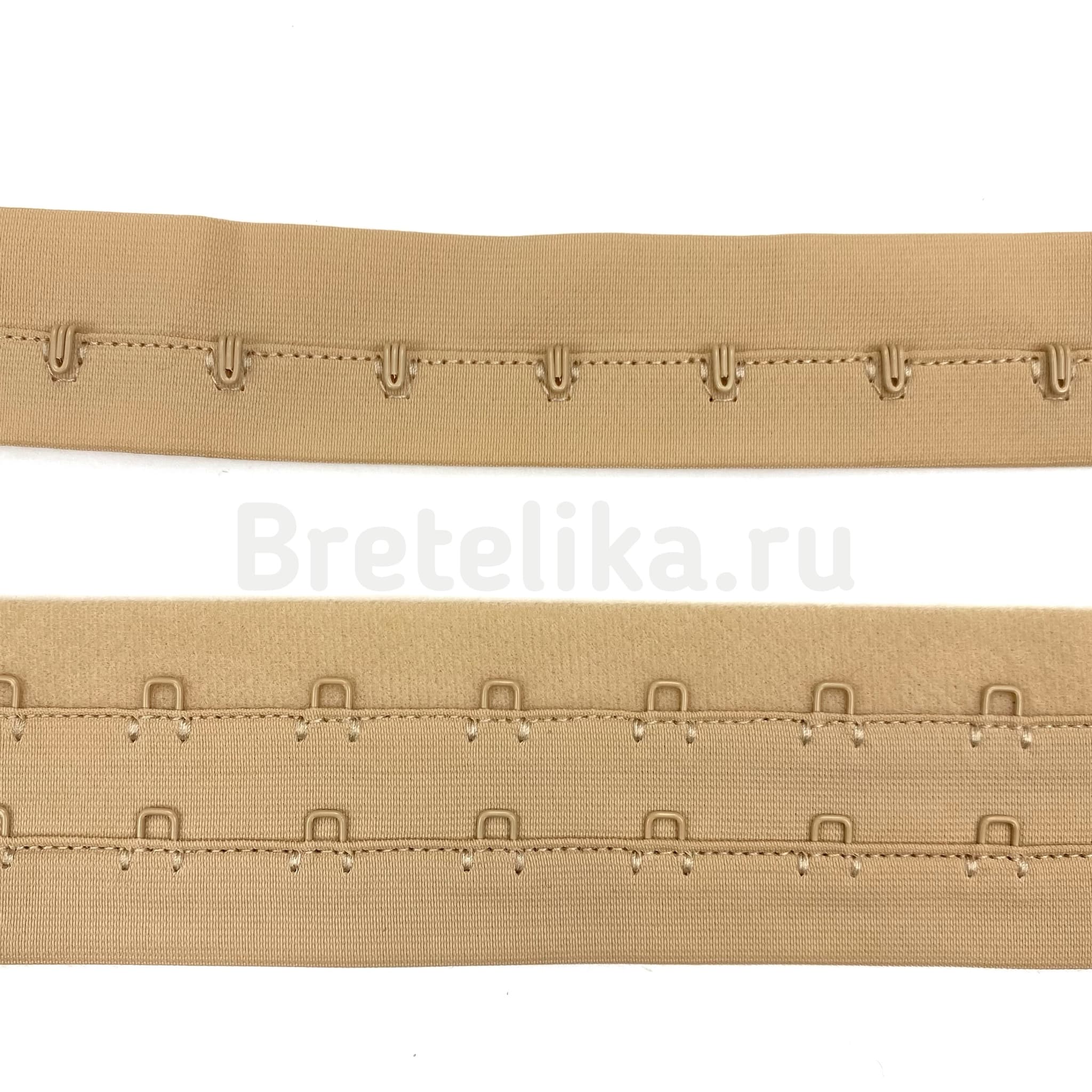 Застежка 2 крючка метражом бежевая 2