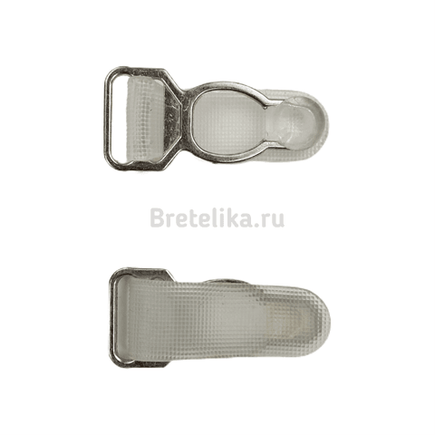 Держатели чулок (пажи) металл. серебро 32 мм