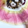 Кружево эластичное желтый/розовый 17 см 1