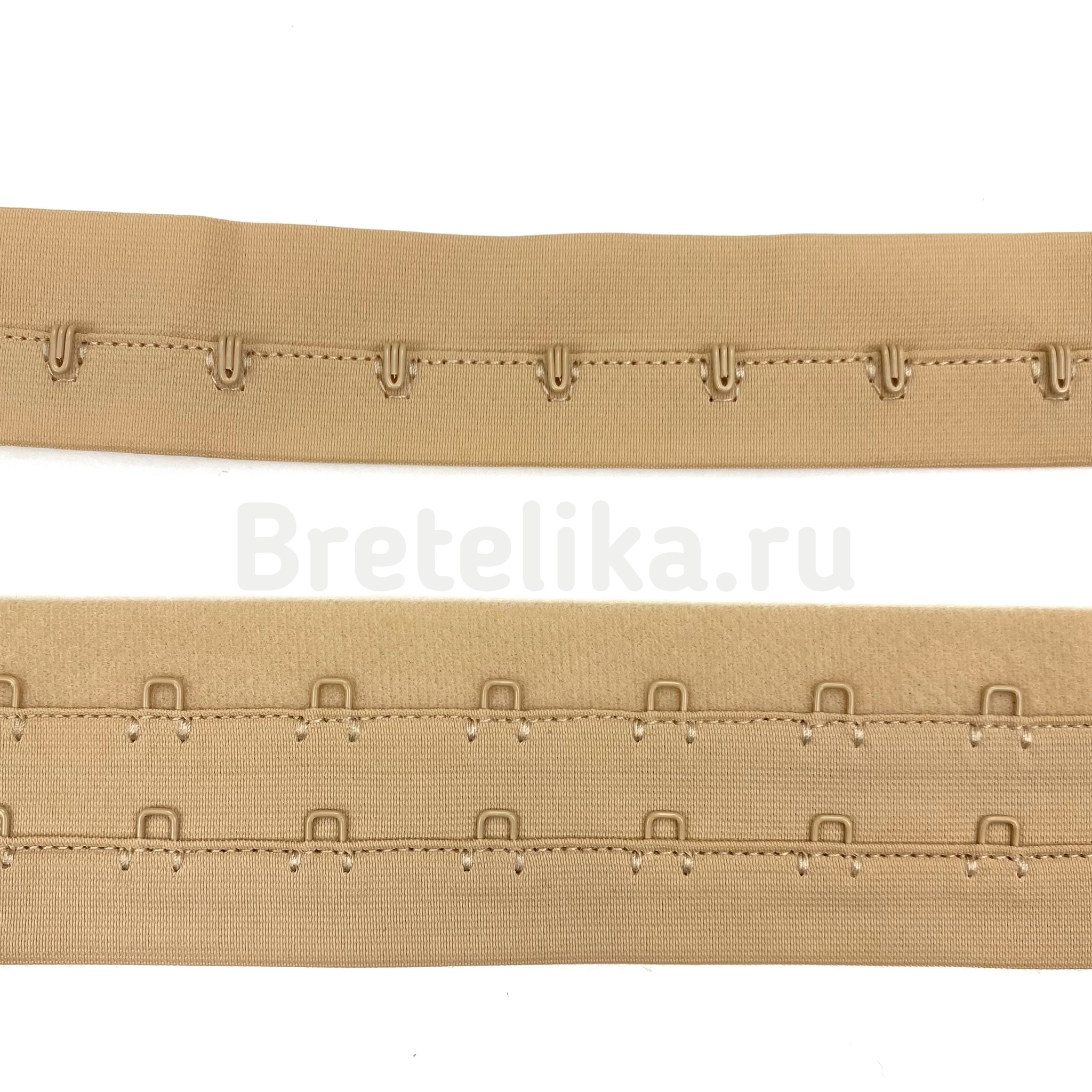 Застежка 2 крючка метражом бежевая 2